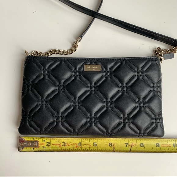 Kate Spade Presley Astor court black pleather WOC crossbody bag - Picture 13 of 16